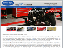 Tablet Screenshot of directlift.com